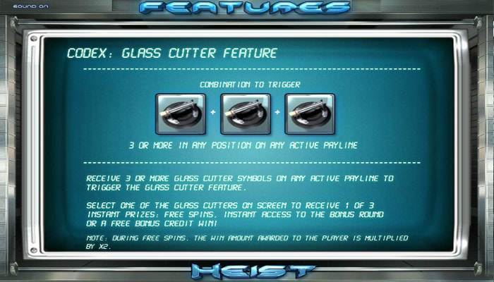 Аппарат Heist - бонусный тур Glass Cutter