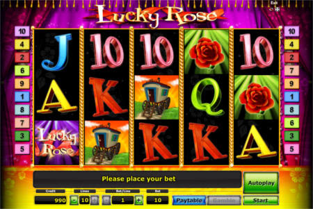 онлайн игровой автомат Lucky Rose