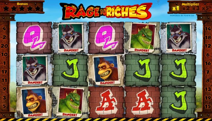 Игровой автомат Rage to Riches - От Ярости к Богатству