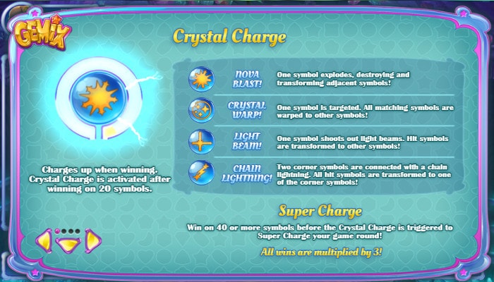 Автомат Gemix - призовая опция Crystal Charge