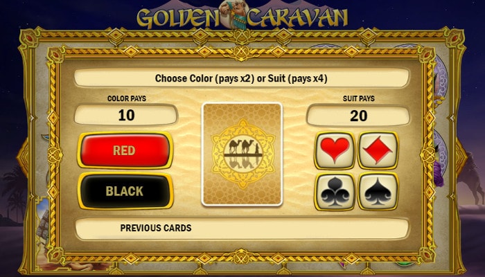 Риск-игра слота Golden Caravan