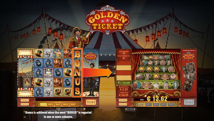 Golden Ticket - бонусный раунд игры